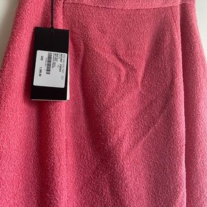 Gucci pink wool Tweed midi skirt